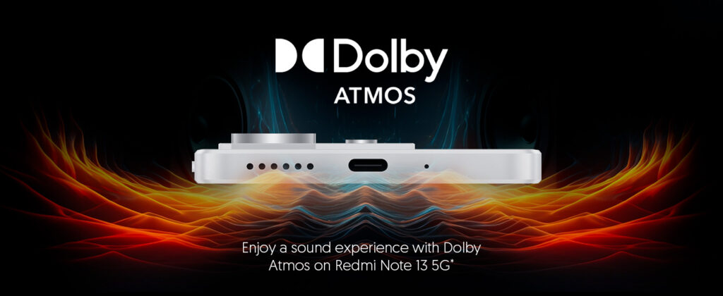 Dual speakers 

Dolby Atmos®3.5mm

 headphone jack.